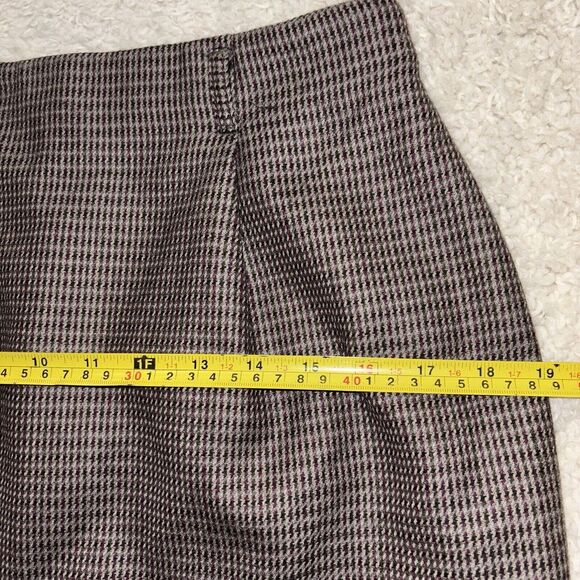 Vntg Breckenridge Houndstooth Wool Pencil Skirt Womens 10 Office Academia Preppy - Picture 3 of 8
